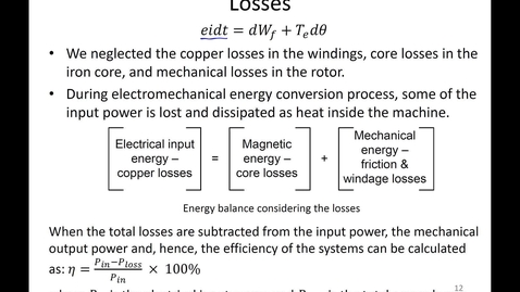 Thumbnail for entry 06_Electromechanical Energy Conversion_Part4