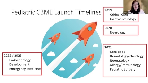 Thumbnail for CBME - Where are we now and what's next | Dr. Mary Zachos | May 5, 2022