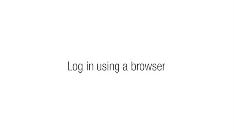 Thumbnail for 2.2 - Method 2- Login using a browser