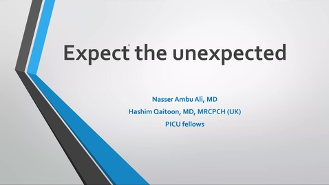 Thumbnail for Expect the unexpected | August 27, 2020