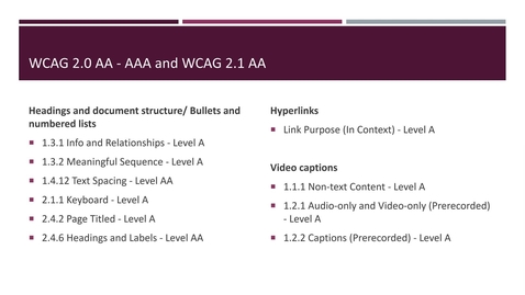 Thumbnail for WCAG 2.0 AA Guidelines