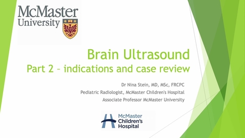 Thumbnail for entry brain ultrasound part 2 - cases