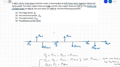 Thumbnail for 24_Tutorial_Induction Motor Equivalent Circuit Problems_Part3