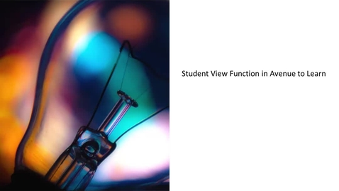 Thumbnail for Uses for Student View Function