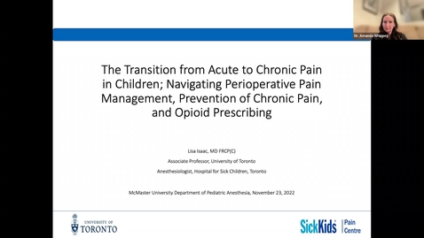 Thumbnail for entry November 23, 2022 Pediatric Rounds - Dr. Lisa Isaac