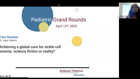 Thumbnail for entry Achieving a global cure for sickle cell anemia: Science fiction or reality? | Dr. Isaac Odame | April 13, 2023