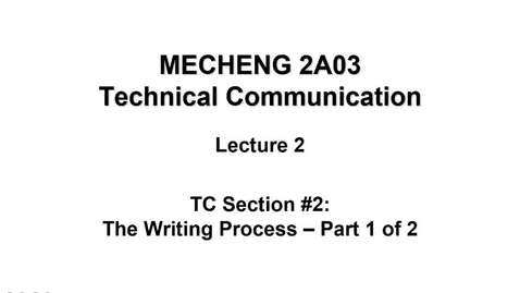 Thumbnail for 2) ME 2A03 2020- Module 2.1 - Writing process (1)