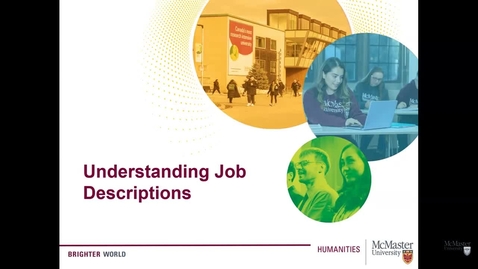 Thumbnail for entry Understanding Job Descriptions