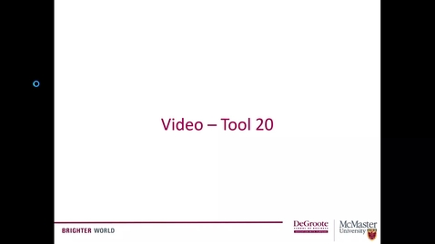 Thumbnail for Video -  20 