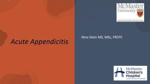 Thumbnail for Acute Appendicitis