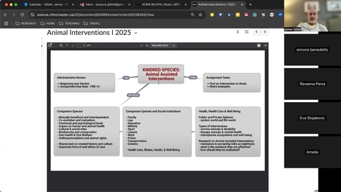 Thumbnail for animal assisted interventions lecture 2025