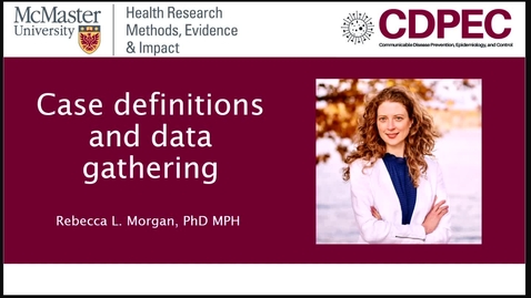 Thumbnail for entry Week 5. Lecture 6. Case definitions and data gathering