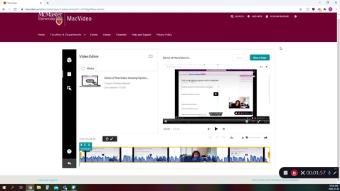 Thumbnail for Video Editor - MacVideo Video Editing and Quiz Editing
