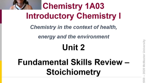 Thumbnail for entry Unit 2 - FSR - Stoichiometry