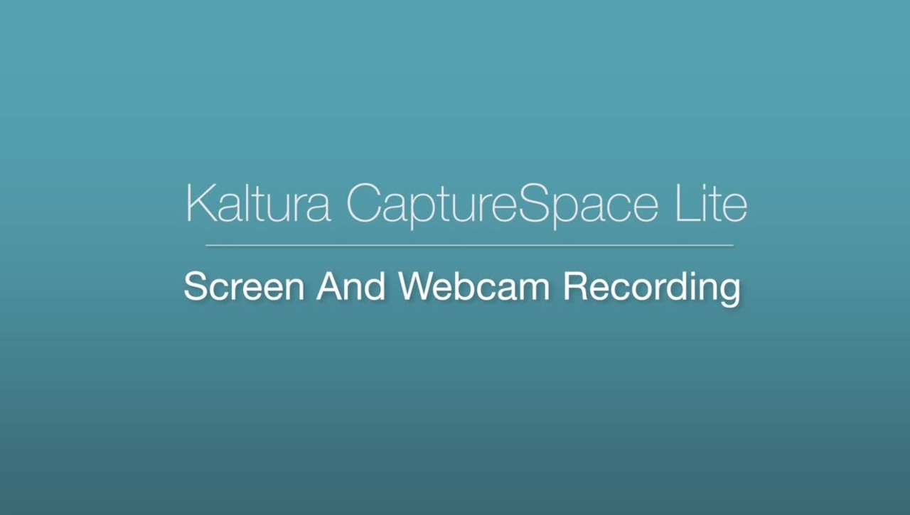 CaptureSpace - Screen and Webcam Recording