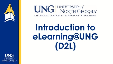 Thumbnail for Introduction to eLearning (D2L)