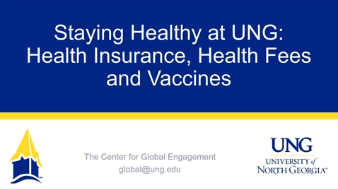 Thumbnail for Staying Healthy at UNG