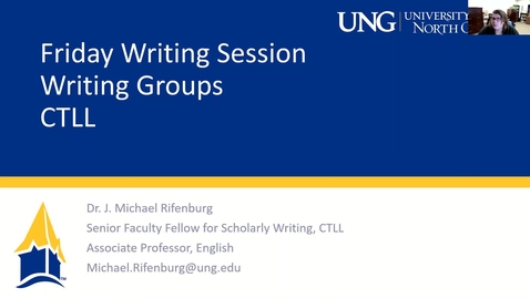 Thumbnail for 2-26-2021 Friday Writing Session - Building and Sustaining Writing Groups