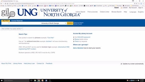 Thumbnail for How to access the USG catalog
