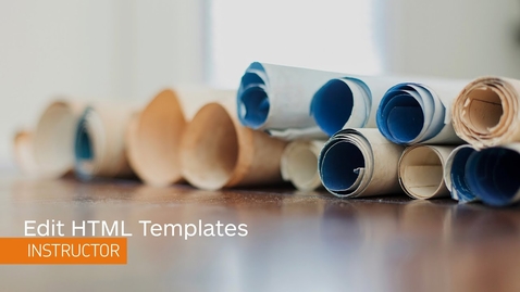 Thumbnail for Edit HTML Templates