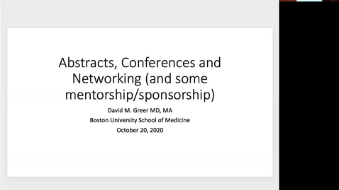 Thumbnail for entry Abstracts, Conferences and Networking