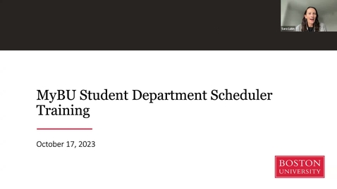 Thumbnail for entry MyBU Student Scheduling Training: Course Catalog (10.17.23)