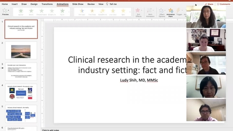 Thumbnail for entry Clinical research in the academic and industry setting: fact and fiction