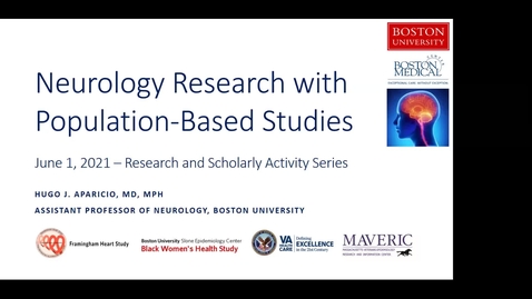 Thumbnail for entry Neurology Research with Population-Based Studies