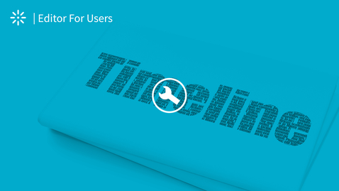 Thumbnail for How to add Chapters and Slides Using the Timeline Tab
