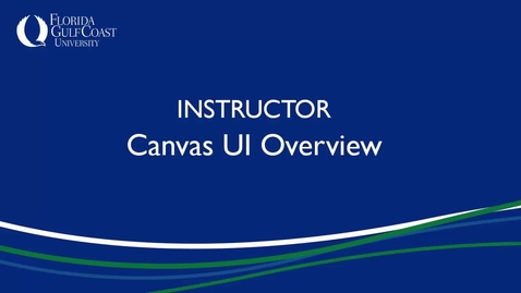 Thumbnail for Canvas UI Instructor Tutorial