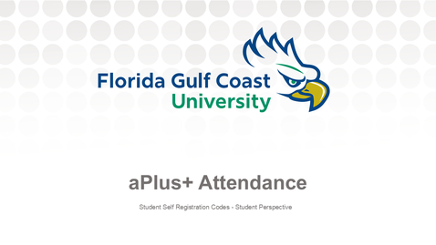 Thumbnail for aPlus+ Attendance - Student Code Registration - Student Perspective
