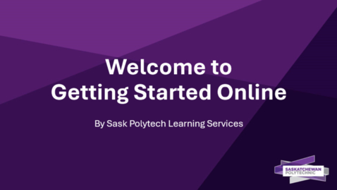 Thumbnail for Getting Started Online Fall 2025