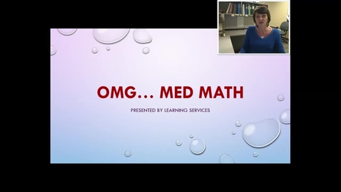 Thumbnail for Learning Services SCBScN Drug Calculations Common Mistakes