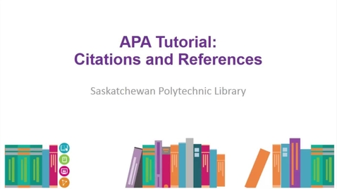 Thumbnail for APA Tutorial: Citations &amp; References