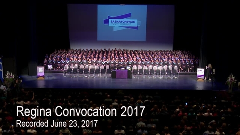 Thumbnail for entry Convocation 2017 Regina