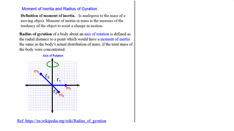 Thumbnail for Introduction to Moment of Inertia and Radius of Gyration