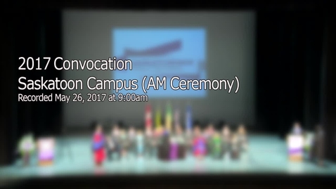 Thumbnail for Convocation 2017 Stoon AM