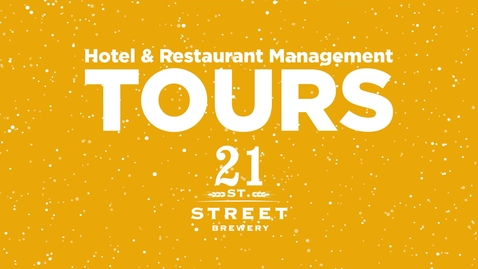 Thumbnail for Hospitality &amp; Tourism Tours 21st Street Brewery