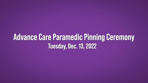 Thumbnail for entry ACP Pinning Ceremony - December 13, 2022