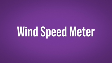 Thumbnail for entry Wind Speed Meter