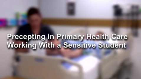 Thumbnail for Preceptor Overly Sensitive Student