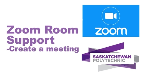 Thumbnail for Zoom Room-How to Create a Meeting