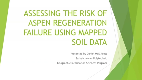 Thumbnail for entry Assessing the Risk of Aspen Regeneration  Failure Using Mapped Soil Data