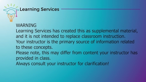 Thumbnail for Main Service Calculation