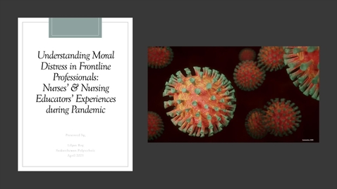 Thumbnail for entry Understanding Moral Distress in Frontline Professionals: Nurses' and Nursing Educators' Experiences during the Pandemic