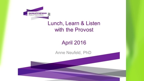 Thumbnail for entry Lunch, Learn &amp; Listen April 20, 2016