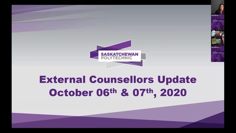 Thumbnail for 2020-10-06 Counsellors Update Q&amp;A