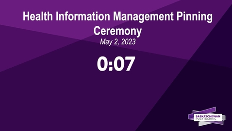 Thumbnail for entry Health Information Management Pinning Ceremony - May 2, 2023