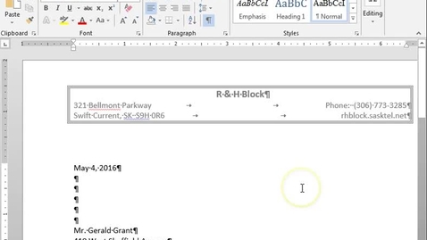 Thumbnail for Including Notations in a Letter