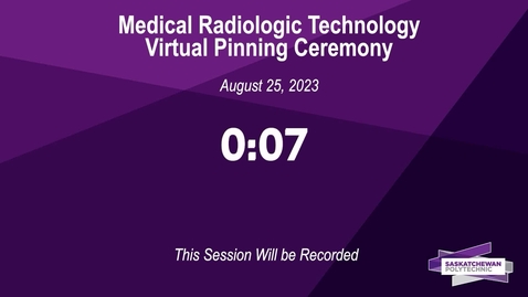 Thumbnail for Medical Radiologic Technology Virtual Pinning Ceremony - August 25, 2023
